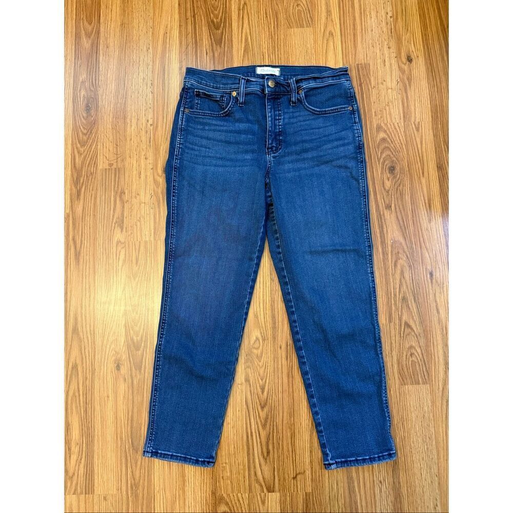 Madewell Women's Mid Rise Stovepipe Stretch Denim Jeans Dahill Wash Size 30